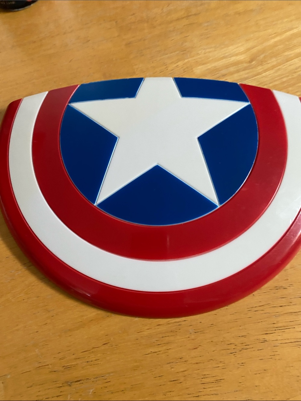 Captain America Star Shield Accent Light Red White Blue